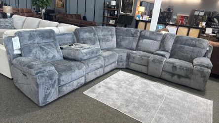 Living Space Family Sectional Couch Set Fast Delivery Military Discount Only $39 down payment 👉 Please ask Jon Green for a discount when you arrive!