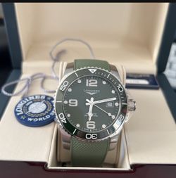 Longines HydroConquest GREEN 41mm NEW IN BOX