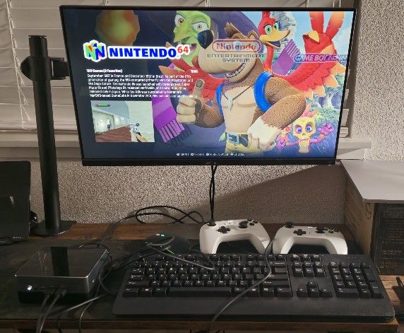Gaming Mini PC | 1000+ Retro + Modern Games + 2 Controllers, HDMI, USB Keyboard & Mouse (Monitor Not Included)