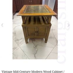 Wooden End Table
