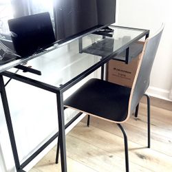 Desk With Chair Like NEW 