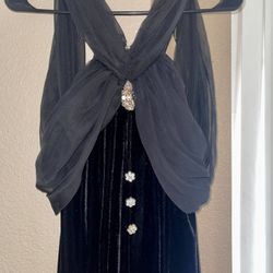 Black Velvet Dress