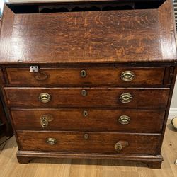 Old American Oak Drop Lid Desk