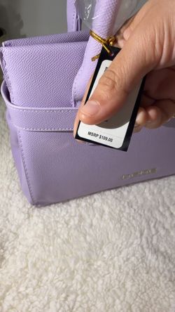 Bebe Lilac Evie Satchel Bag