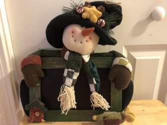 NIB Felt Snowman w/Chalkboard