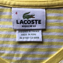 LACOSTE Women’s Size 4 T Shirt