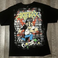 Anthrax N.O.T. Skateboard AOP Shirt size Medium