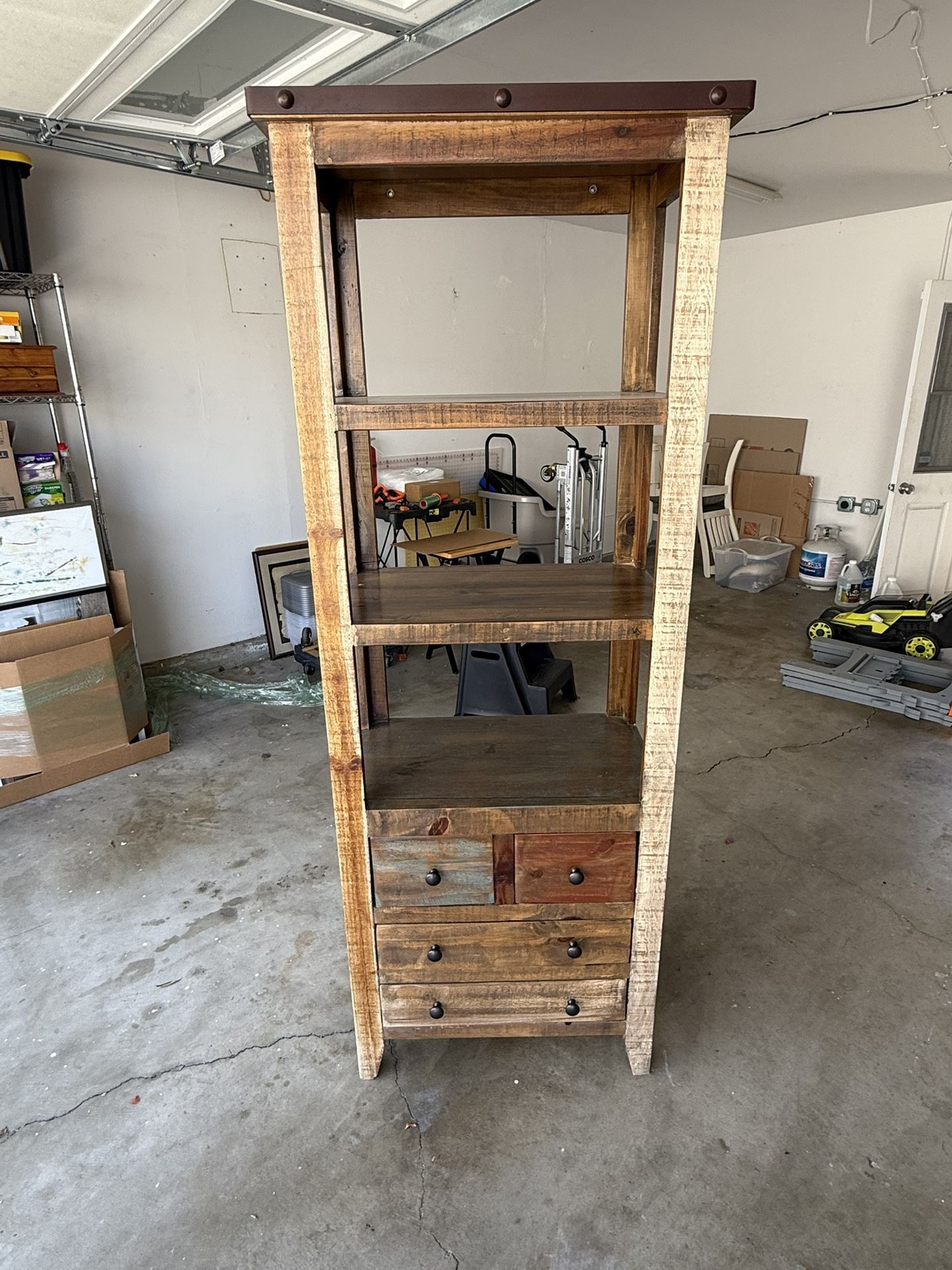 Wood Shelving Unit $25 No Delivery