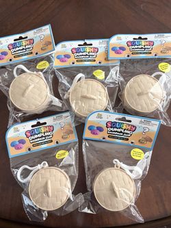 Mini Squishy Dumplings Keychains