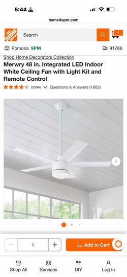 Home Decorators 48in Ceiling Fan