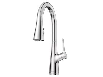 NEW! PFISTER Neera 1.8 GPM Single Hole Pre-Rinse Pull Down Kitchen Faucet in Polished Chrome