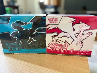 Pokemon Center Black Bolt and White Flare Elite Trainer Boxes