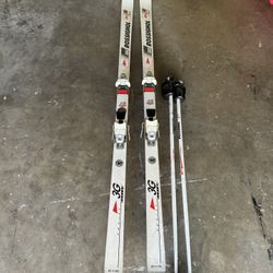 Rossignol Men’s Ski Set With Poles/Bindings 