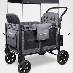 WonderFold 4-Seater Stroller Wagon with Canopy – Premium Family Wagon