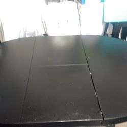 Black Collapsible Kitchen Table