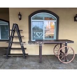 Rustic Treat Ladder And Table
