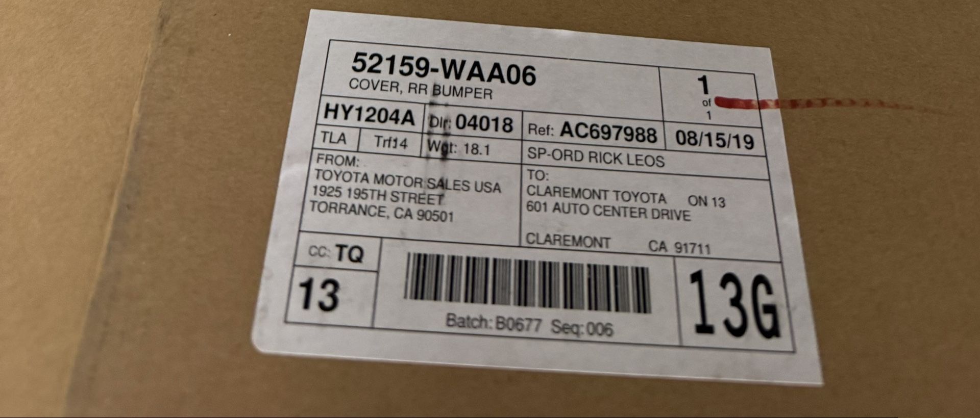 Toyota Supra Rear Bumper Cover and More