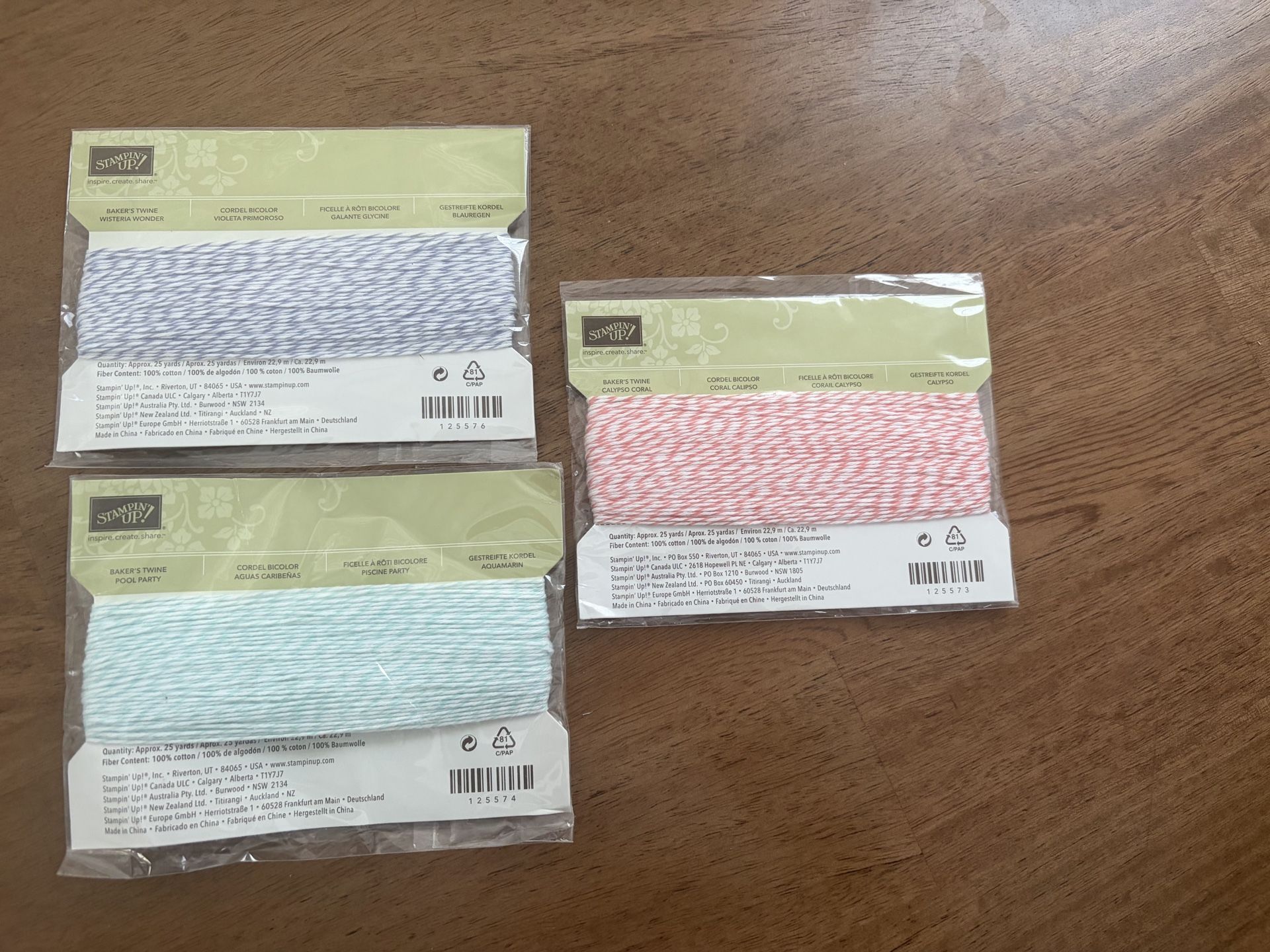 Stampin up Bakers Twine
