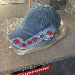 Supreme Denim Rose Cap 6 Panel DENIM
