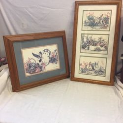 Rabbits Frames From Jodi Jensen 17” X 14” , 21 1/2” X 11 1/2”