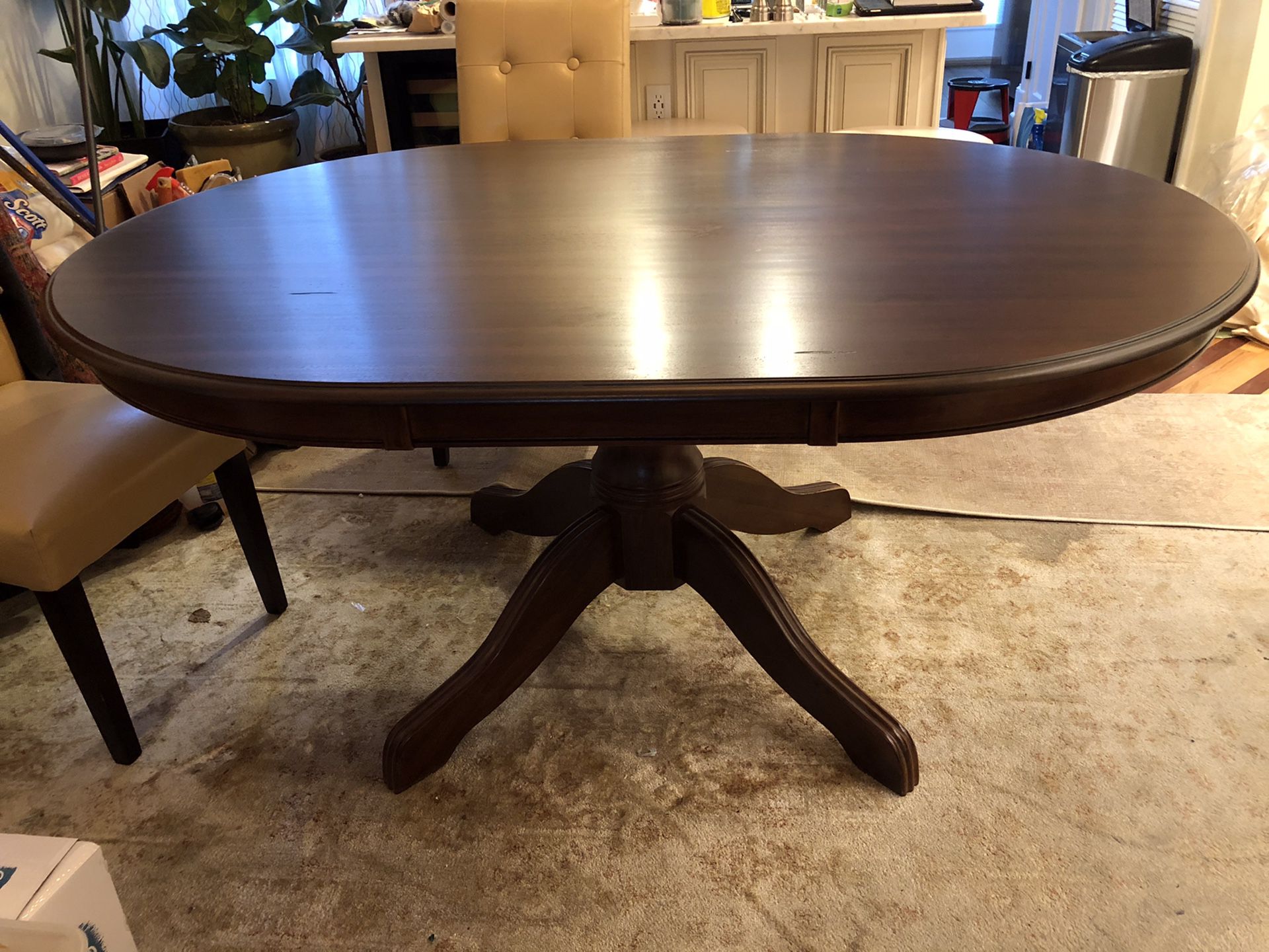 Pier1imports oval wood dining table (Just reduced)