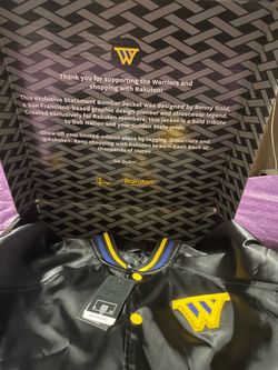Warriors satin Bomber