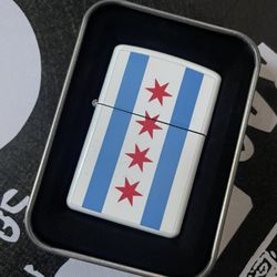 Chicago Flag Zippo Lighter Bulls Sox Bears Jersey Jordan Cubs