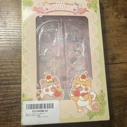 Nintendo switch 2 case clear w/ stickers