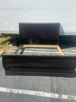 Marble King size bed frame