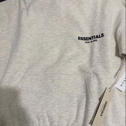 Light Oatmeal Essentials Hoodie