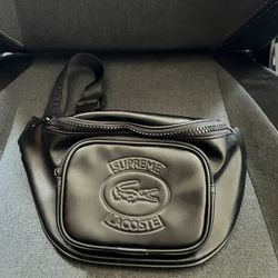 Supreme x LACOSTE Waist Bag Black