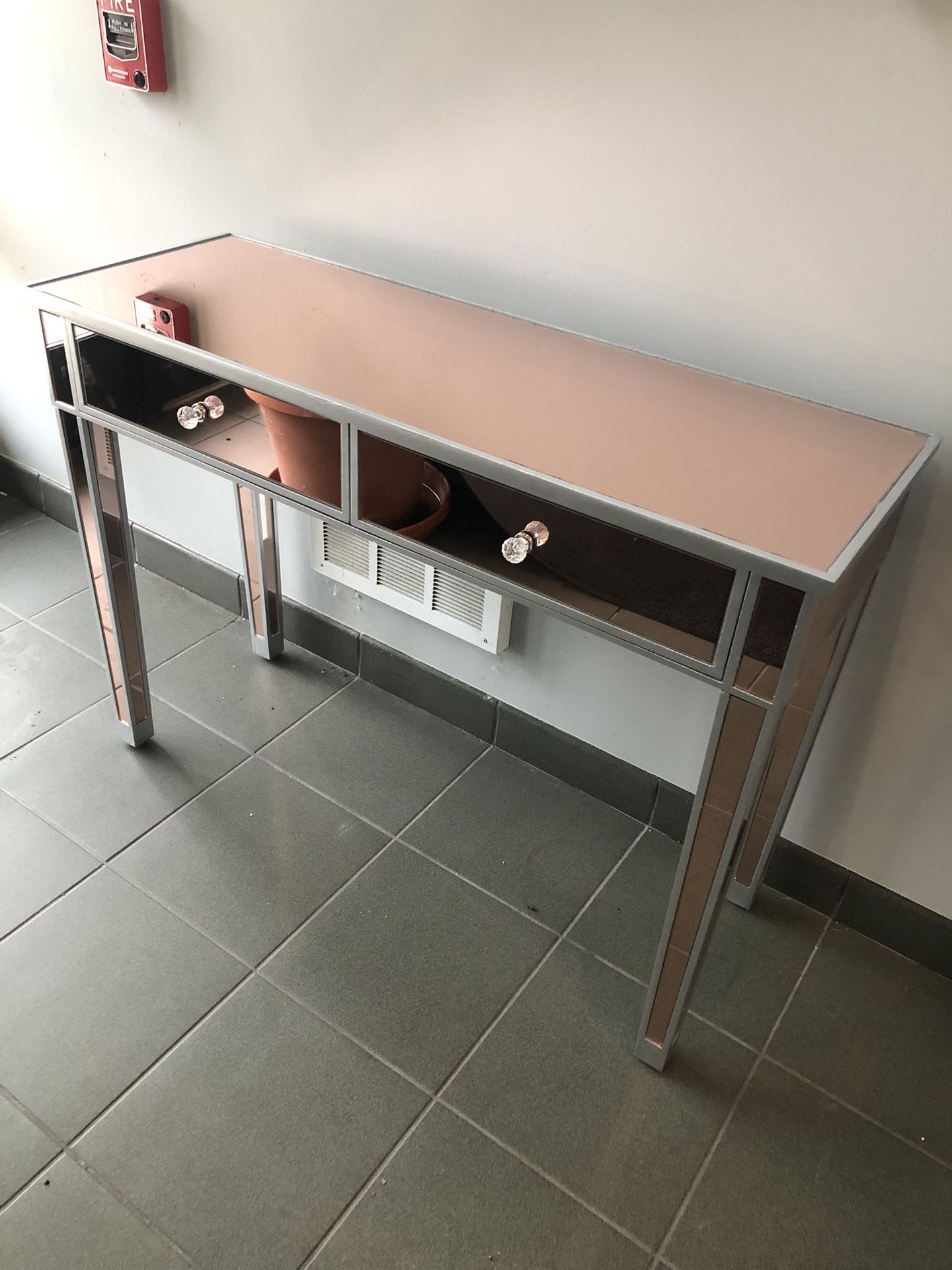 Mirrored Vanity/ Desk/ TV Stand - - BRAND NEW - Still In Original Box