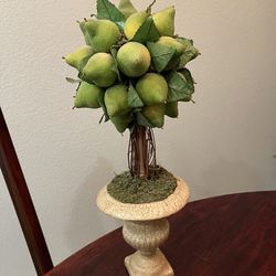  Pear Tree Topiary In Urn Decor