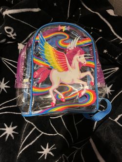 Original Lisa Frank Clear Mini Backpack 