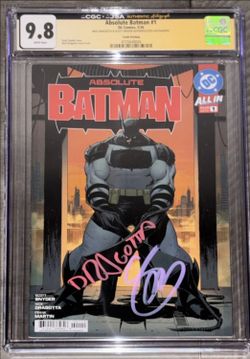 Absolute Batman # 1 9.8 Signed by Scott Synder and Nick Dragotta (Tenth Printing)