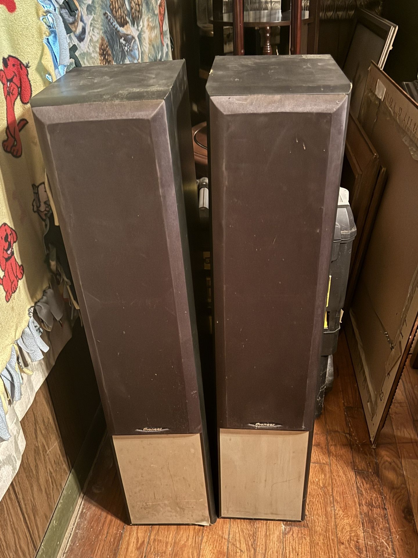 Pioneer Tower Speakers. Just need wires.
