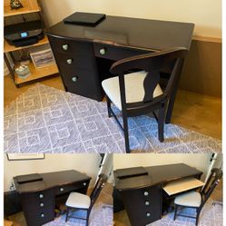 Solid Wood Desk And Chair