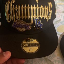 Lakers & Dodgers Championship hat 