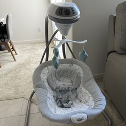 Graco Simple Sway Baby Swing - Gray