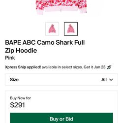 Bape Hoddie Any Size