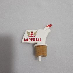 Vintage Imperial Whiskey Bottle Pour Spout Cork Barware Promo 60's (UA)