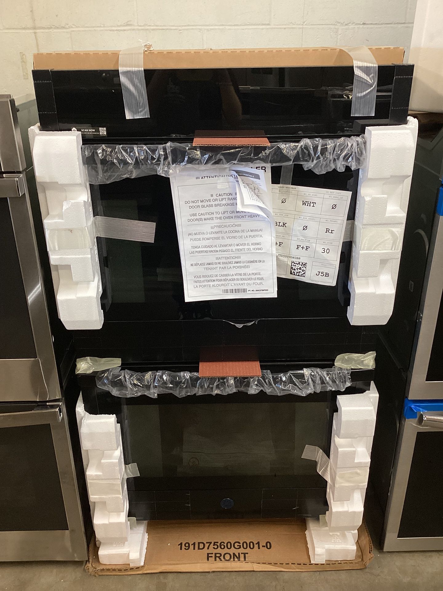 GE Profile 27 inch Smart Compatible Double Electric Wall Oven with Self + Steam Cleaning