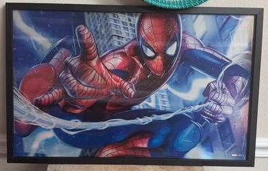 Marvel Spider Man Lenticular Wall Art 28”x18” just $15