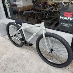NEW SE 29” Wheelie Bike Big Flyer Grey Splatter BMX Bicycle 29er - Collective Mafia Throne Sunday GT