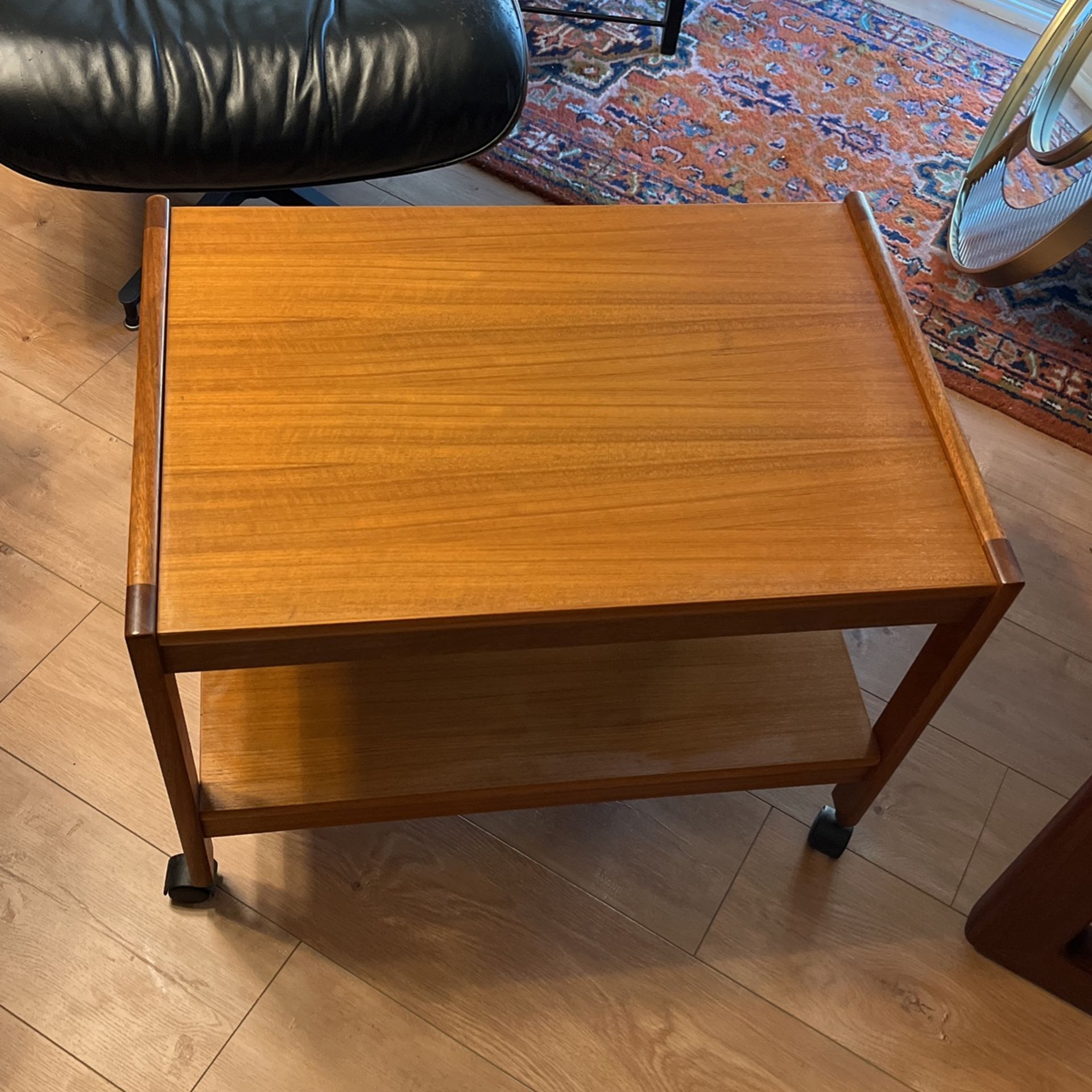 MCM Teak Cart Made In Denmark By Spottrup