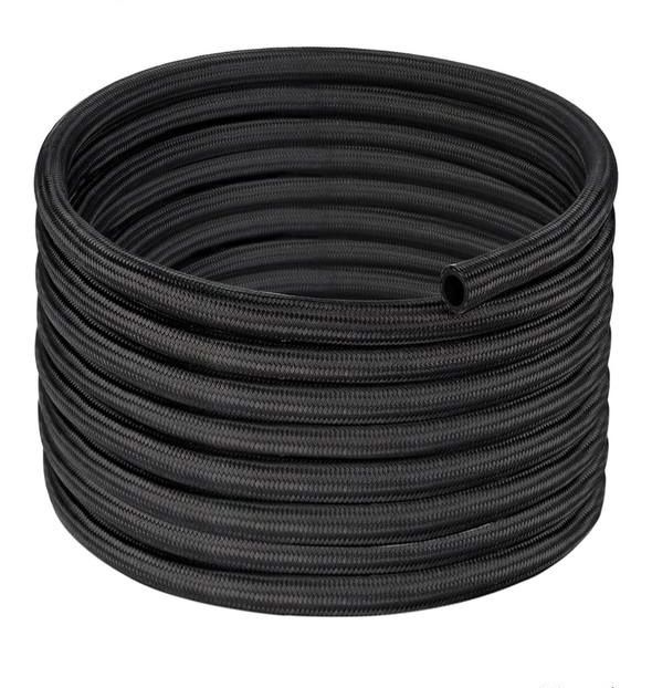 EVIL ENERGY 8AN Fuel Line, AN8 Braided Fuel Hose Nylon CPE 20FT Black