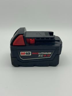 MILWAUKEE M18 REDLITHIUM XC 5.0AH BATTERY USED