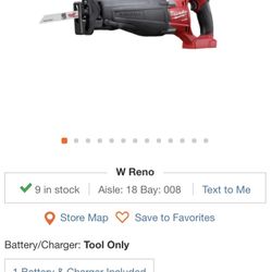 Saw Zall Milwaukee Fuel M-18