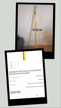 Hastings telescopic hv220 hot stick