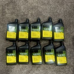 10x John Deere Plus-50 II Engine Oil SAE 15W-40, 32 Fl